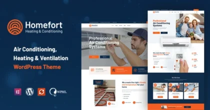 Homefort Air Conditioning & Heating WordPress Theme + RTL