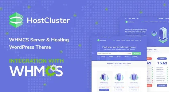 HostCluster WHMCS Server & Hosting WordPress Theme