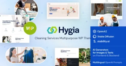 Hygia - Cleaning Services WordPress Theme