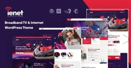 Ienet – Broadband TV & Internet WordPress Theme