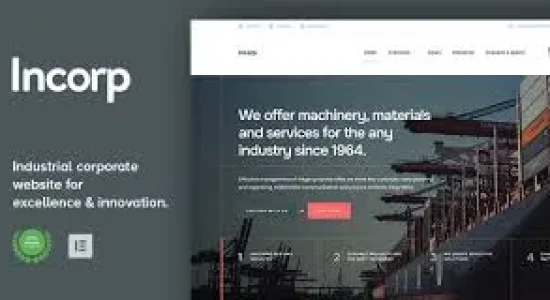 Incorp – Industrial, Factory & Corporate WordPress Theme