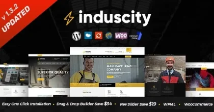 Induscity Factory and Manufacturing WordPress Theme