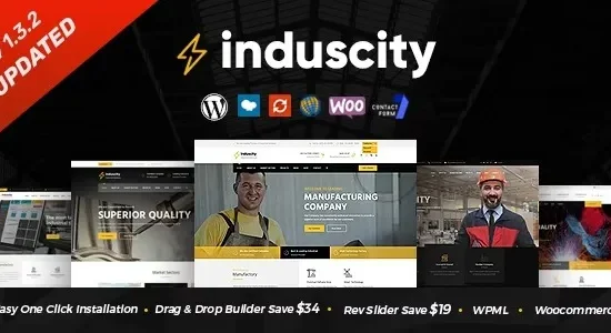 Induscity Factory and Manufacturing WordPress Theme