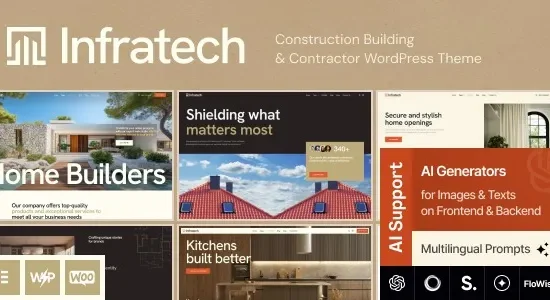 Infratech - Construction Building & Contractor WordPress Theme