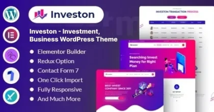 Investon – Investment, Business, Finance, Consult Agency WordPress Theme