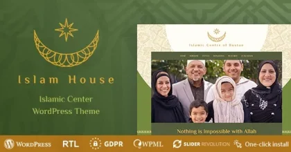 Islam House - Mosque and Religion WordPress Theme