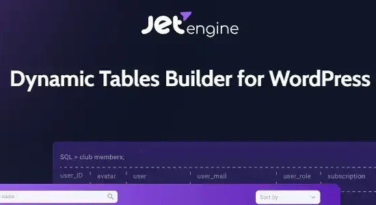 JetEngine Dynamic Tables Builder