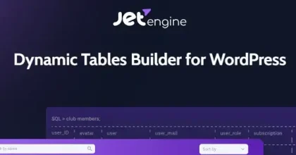 JetEngine Dynamic Tables Builder