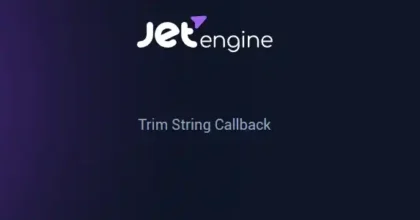 JetEngine Trim String Callback