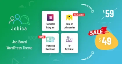 Jobica Elementor IT Job Board WordPress Theme