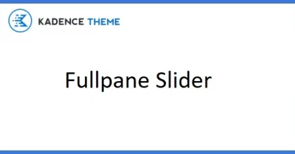 Kadence Fullpane Slider (For SiteOrigin Builder)