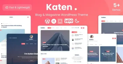 Katen Blog & Magazine WordPress Theme