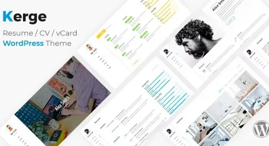 Kerge – Resume / CV / vCard / Portfolio