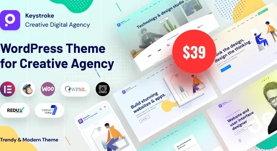 Keystroke Creative Agency WordPress Theme