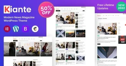 Kiante – Newspaper Magazine Blog Modern WordPress Theme Multipurpose