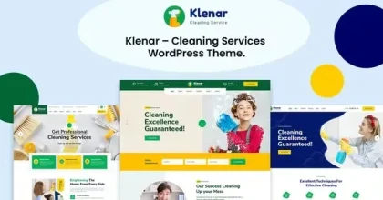 Klenar - Cleaning Services WordPress Theme + RTL
