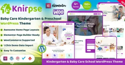 Knirpse Kindergarten & Baby Care WordPress Theme