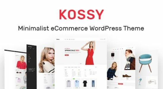 Kossy Minimalist eCommerce WordPress Theme