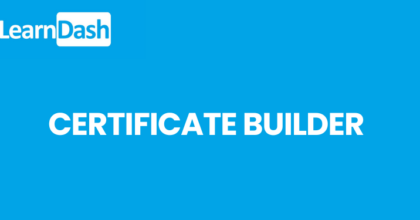 Learndash Certificate Builder