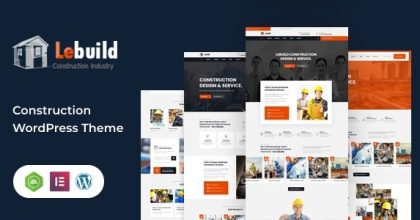 Lebuild Construction Industry Company WordPress Theme