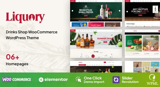 Liquory Drinks Shop WooCommerce Theme