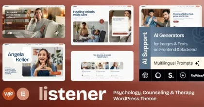 Listener - Psychology, Counseling & Therapy WordPress Theme