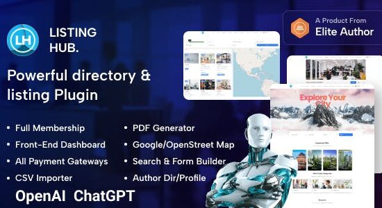 ListingHub WordPress Business Directory Listing Plugin