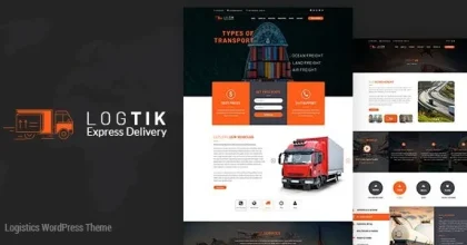 Logtik - WP Logistics, Cargo Transportation Theme