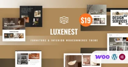 LuxeNest - Furniture & Interior WooCommerce WordPress Theme