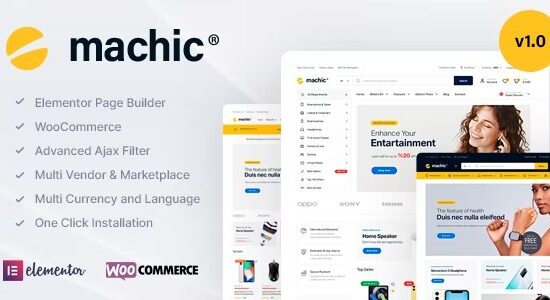 Machic Electronics Store WooCommerce Theme