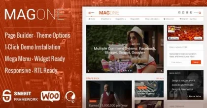 MagOne - Responsive Magazine & News WordPress Theme