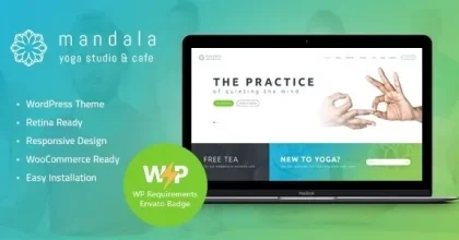 Mandala - Yoga Studio and Wellness Center WordPress Theme