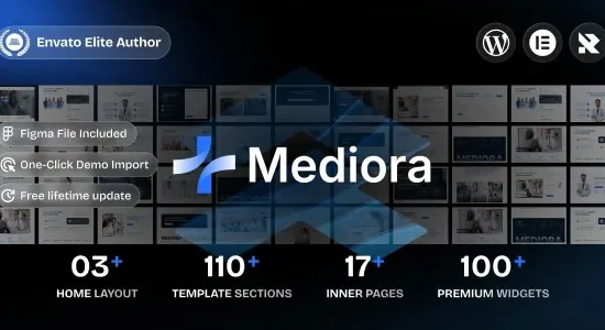 Mediora – Doctor & Medical Clinic Elementor WordPress Theme