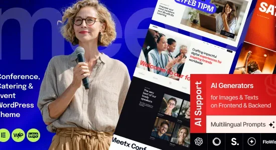 Meetx – Conference, Catering & Event WordPress Theme