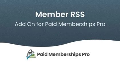 Member RSS Add On for Paid Memberships Pro