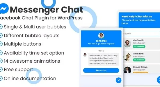 Messenger Chat Support – WordPress Plugin