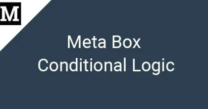 Meta Box Conditional Logic 1.6.25