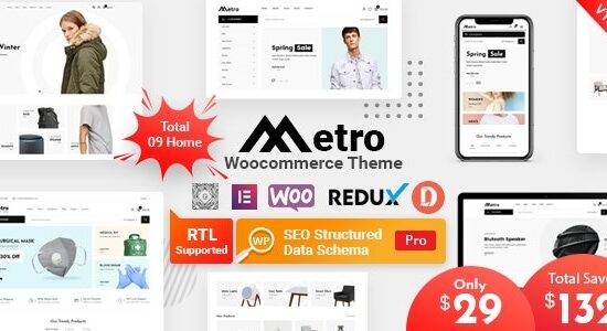 Metro Minimal WooCommerce WordPress Theme