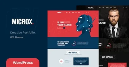 Microx - Personal Portfolio WordPress Theme + RTL