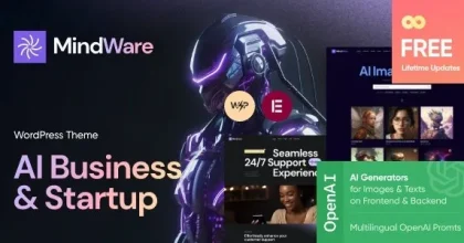 MindWare - AI Startup, AI App & Machine Learning WordPress Theme