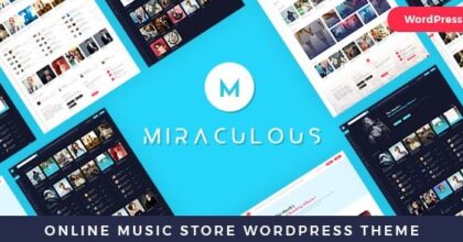 Miraculous Online Music Store WordPress Theme