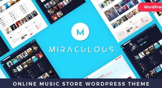 Miraculous Online Music Store WordPress Theme