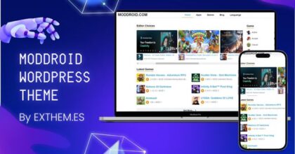 Moddroid WordPress Theme by EXthem.es