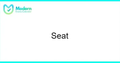 Modern Events Calendar Seat