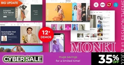 Monki - Elementor Fashion WooCommerce WordPress Theme