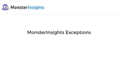 MonsterInsights Exceptions
