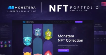 Monztera - NFT Portfolio Elementor Template Kit
