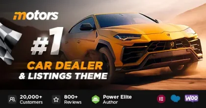 Motors Car Dealer, Rental & Listing WordPress theme