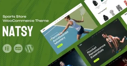 Natsy - Sports Store WooCommerce Theme