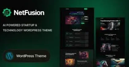 NetFusion – AI Powered Startup & Technology WordPress Theme